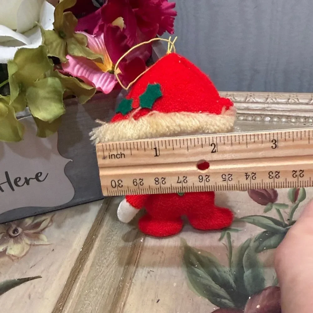 Vintage RUSS Berrie Christmas Elf Cloth Plush Ornament